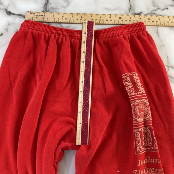 Vintage 90s Pannill Sweatpants Women's Large IU Indiana University‎ Red 1992 - Picture 10 of 14